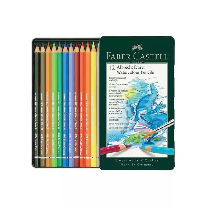 Faber Castell Albrecht Dürer 12 Renk Aquarell Sulu Boya Kalemi 117512