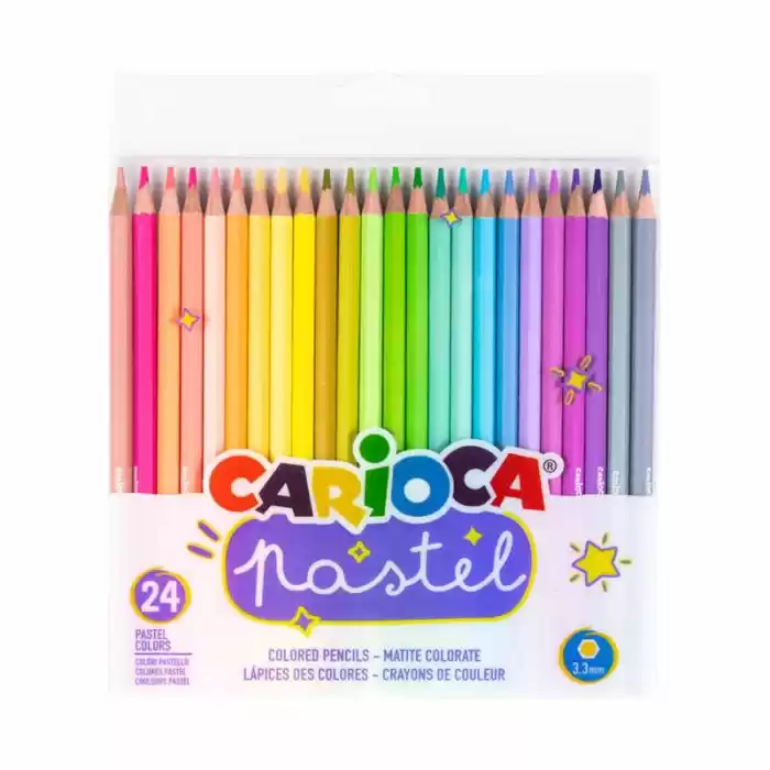 Carıoca 24 Renk Kuru Boya Pastel Renk 43310