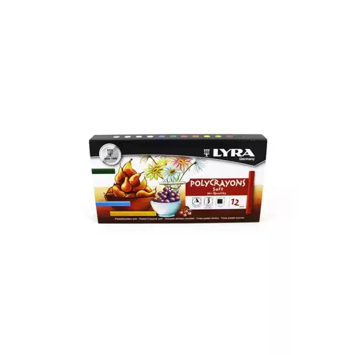 Lyra L5651120 12 Renk Polycrayons Soft Toz Pastel