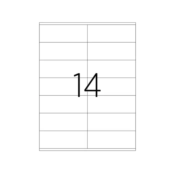 Tanex Tw-2114 Laser Etiket 105x41 mm.