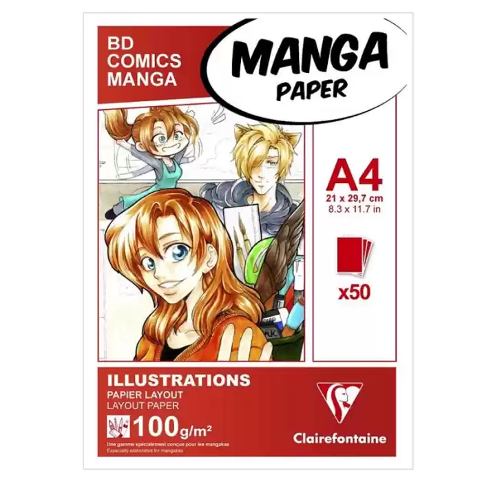 Clairefontaine Manga Mn94042 A4 100gr 50 Yp.