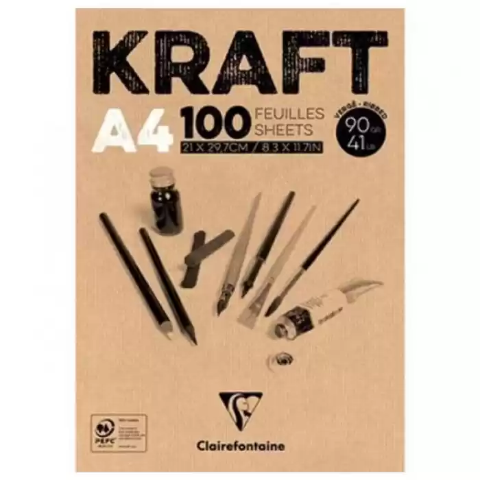 Clairefontaine Kraft Dk96545 A4 90 Gr 100 Yp.