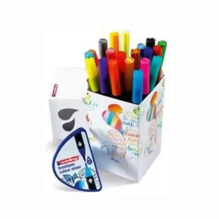 Eddıng Brush Pen 20 Renk Set Colour Happy