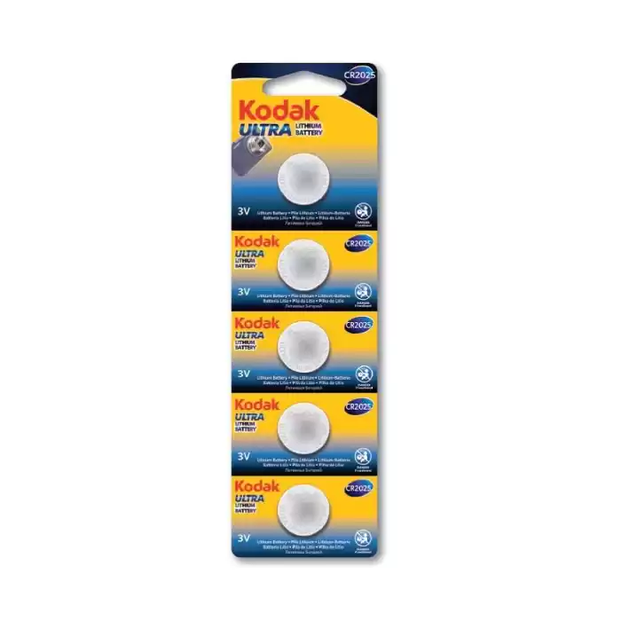 Kodak Cr2025 Ultra Lityum Para Pil 5 Li Blister 281388