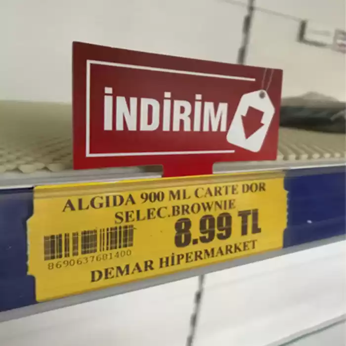 Market Raf Üstü İndirim Promosyon İkaz Etiketi 15’li Pk.