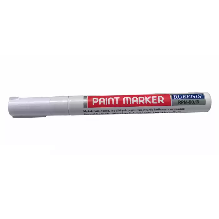 Rubenis Paint Marker Kalem Beyaz Renk RPM 80/B (Adet)