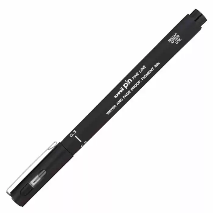 Uni-ball Pın03-200 Fınelıne Siyah Çizim Kalemi
