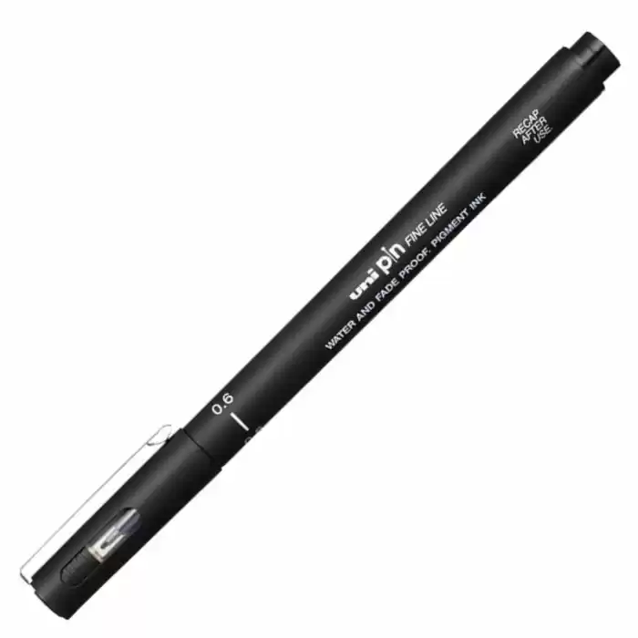 Uni-ball Pın06-200 Fınelıne 0.6 Siyah Çizim Kalemi