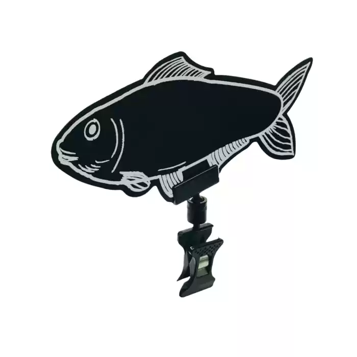 Balık Fiyat Etiketi Mandallı Siyah PVC Yaz-Sil 7,5x14 cm 10 Ad