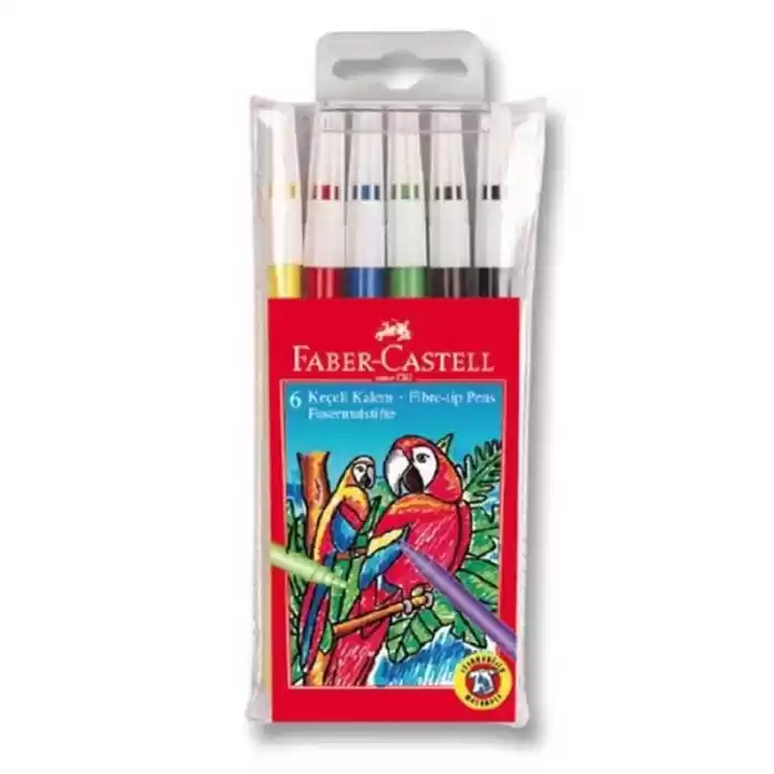 Faber 6 Renk Yıkanabilir Keçeli Kalem 671551060
