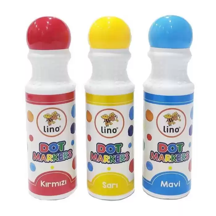 Lıno Dot Markers 3 Lü Yıkanabilir Boya Ln-603