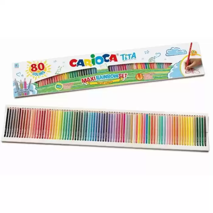 Carıoca Tıta 80 Renk Kuru Boya Gökkuşağı Set 42890