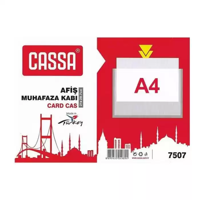 Cassa 7507 A4 Afiş Muhafaza Kabı