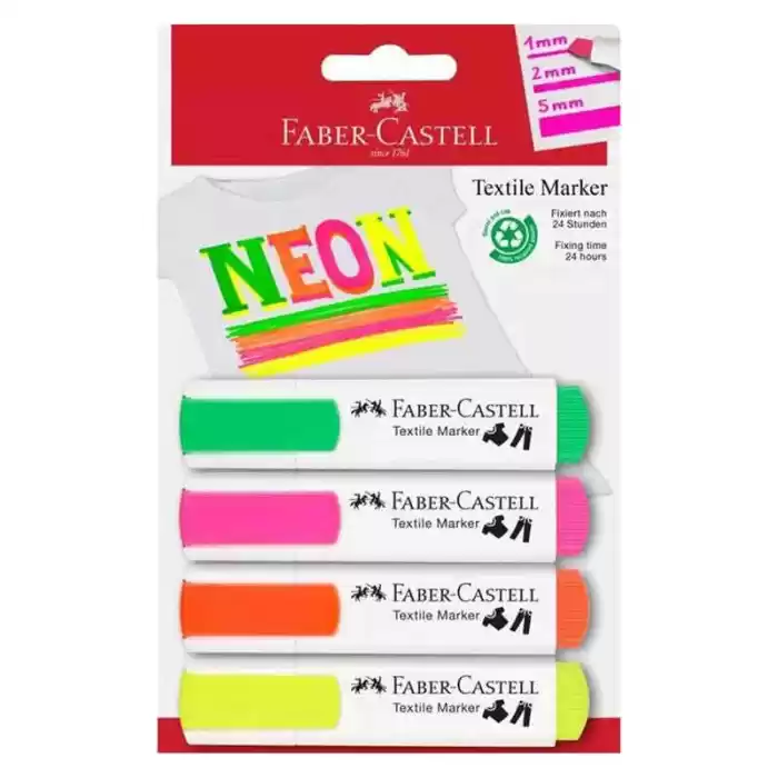 Faber Tekstil Markörü Neon 4 Lü 401595910