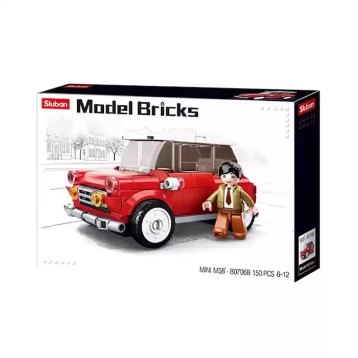 Sluban Model Brıcks Kırmızı Retro Araba 10160002560