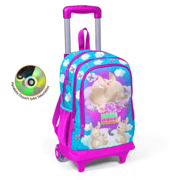 Yaygan 23936 Coral Hıgh Çek Çek Sırt Çantası (Işıklı Tekerlek)