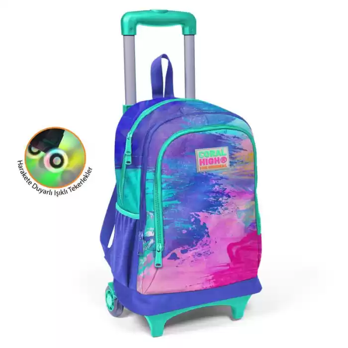 Yaygan 23938 Coral Hıgh Çek Çek Sırt Çantası (Işıklı Tekerlek)