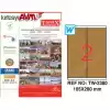 TANEX TW-2380 105x280 mm KRAFT RENKLİ LASER ETİKET