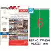 TANEX TW-2006 99,1x93,1 mm YEŞİL LASER ETİKET