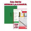 Tanex Tw-2000 A4 Yeşil Renk Laser Etiket 210x297 mm.Özel Üretim 100 Ad./Pk.