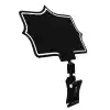 Kirtasiyeavm Mini Mandal Etiket Tutucu ve Yaz / Sil Siyah Yıldız Şekilli Fiyat Etiketi 10 lu Pk