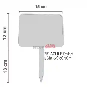 Açılı Saplamalı Plastik Fiyat Etiketlliği Büyük Boy 10 Ad.Beyaz