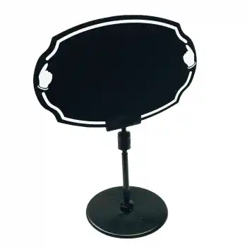 PVC Malzeme Yaz-Sil Ayaklı Elips Şeklinde Fiyat Etiketi 5 li Pk.