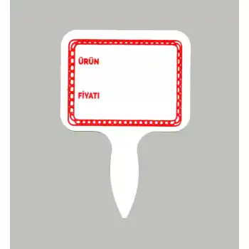 PVC Tatlıcı Baharat Kuruyemişci Mini Fiyat Etiketi 20 li Pk