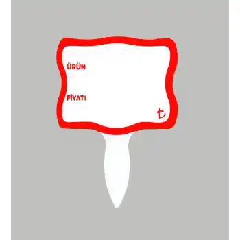 Silinebilir Tatlıcı Baharat Kuruyemişci Mini Fiyat Etiketi 20 li Pk