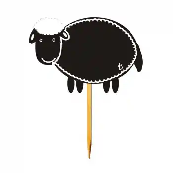 PVC Yaz-Sil Siyah Koyun/Kuzu Fiyat Etiketi 8x12 cm 10lu Pk.