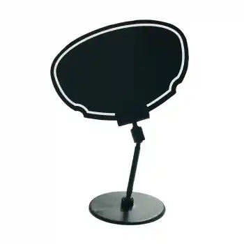 MT Yazılıp-Silinebilir Elips Fiyat Etiketi ve Ayaklı Etiket Tutucu 10 lu Paket