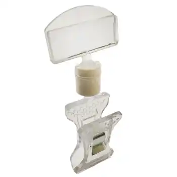 Şeffaf Plastik Mini Mandal Etiket Tutucu 10 Adet