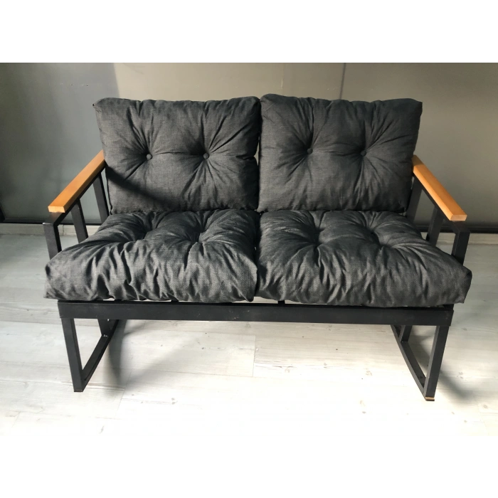 2li Sallanan Sandalye Tv Koltuğu Kafe-balkon-mutfak-berjer-ofis Sallanır Çiftli Koltuk Miami