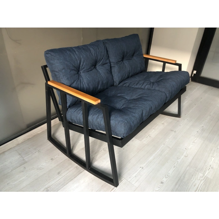 2li Sallanan Sandalye Tv Koltuğu Kafe-balkon-mutfak-berjer-ofis Sallanır Çiftli Koltuk Miami