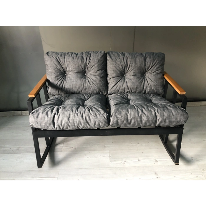 2li Sallanan Sandalye Tv Koltuğu Kafe-balkon-mutfak-berjer-ofis Sallanır Çiftli Koltuk Miami