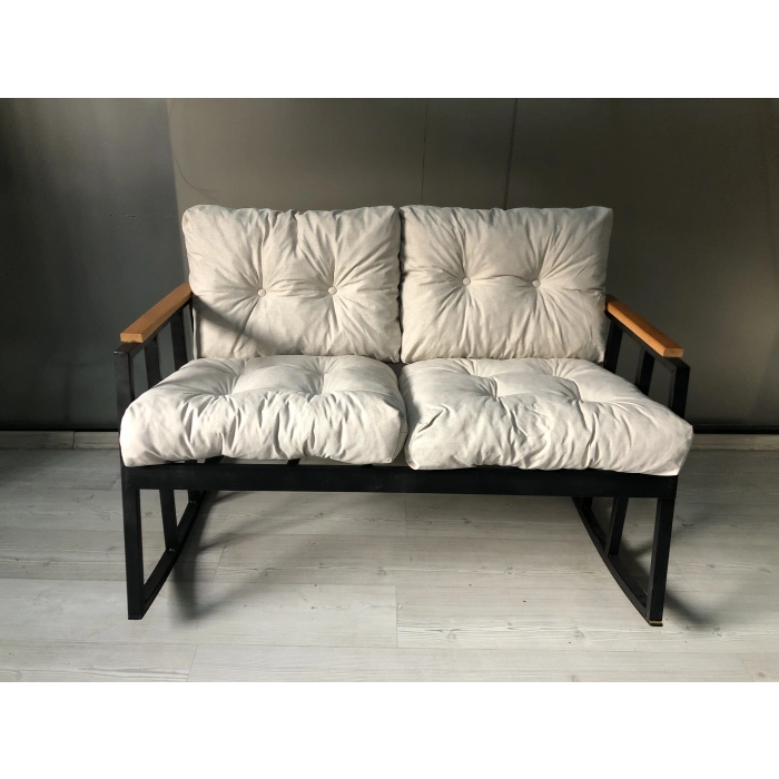 2li Sallanan Sandalye Tv Koltuğu Kafe-balkon-mutfak-berjer-ofis Sallanır Çiftli Koltuk Miami