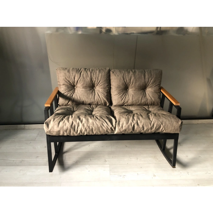 2li Sallanan Sandalye Tv Koltuğu Kafe-balkon-mutfak-berjer-ofis Sallanır Çiftli Koltuk Miami