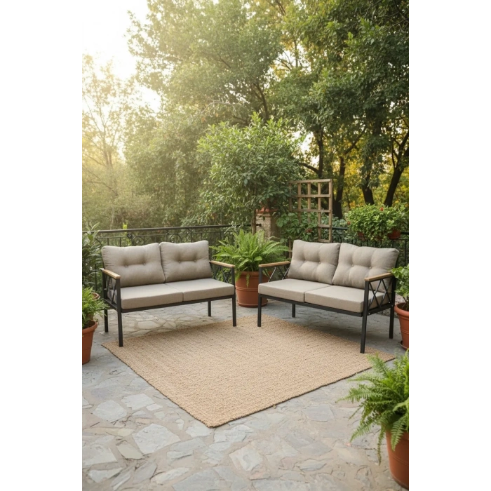 2+2Balkon-bahçe-kafe-çay Seti-koltuk Takımı-oturma Grubu-ofis Koltuğu 2+2