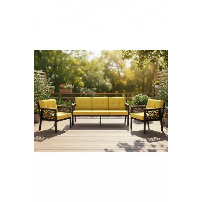 3+1+1 MELİSA Balkon-bahçe-kafe Çay Seti Koltuk Oturma Takımı-oturma Grubu,ofis Koltuğu