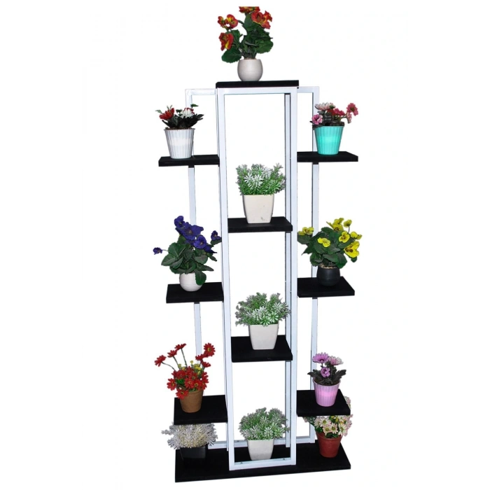 Adımshops Metal Gövdeli Çiçeklik,dekoratif Raf