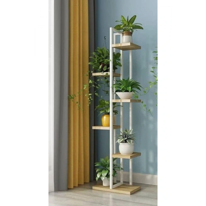 Çiçeklik, 6 Bölmeli Sehpa,saksılık,raf