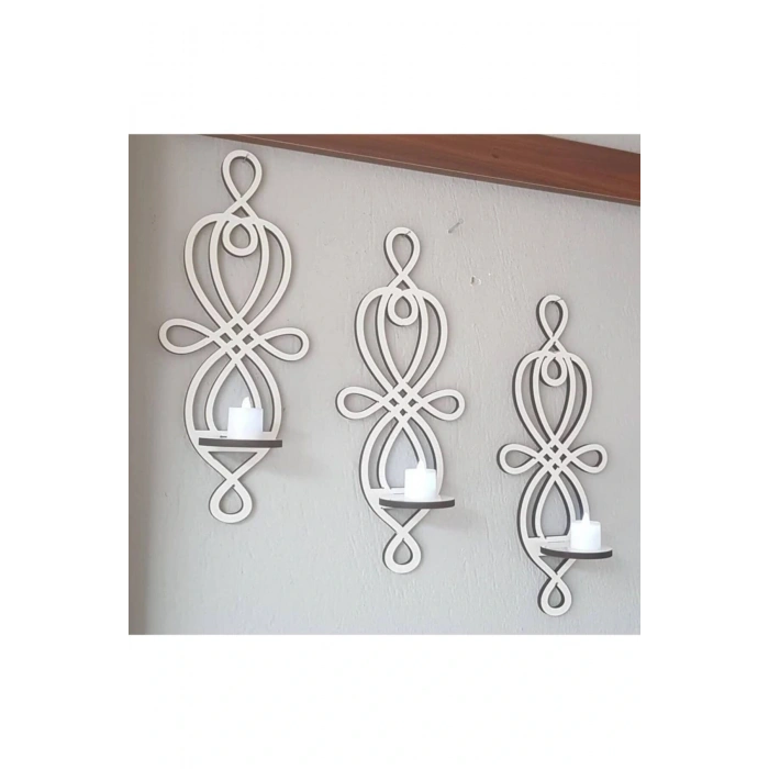 Ahşap Dekoratif Mumluk