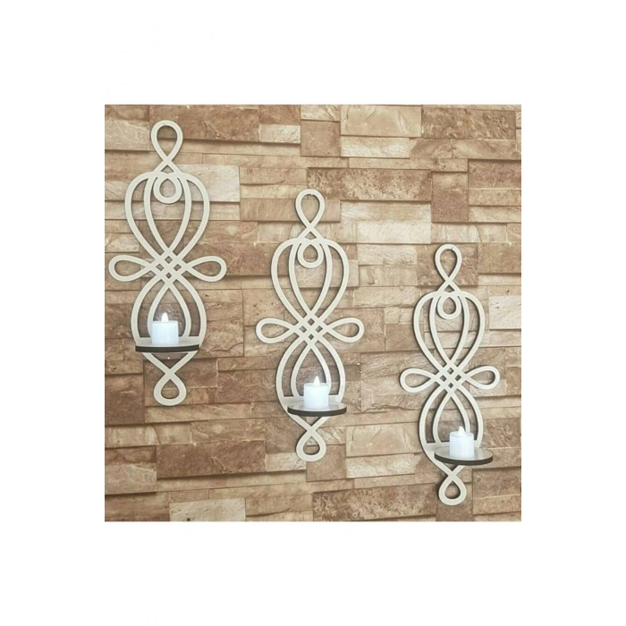 Ahşap Dekoratif Mumluk