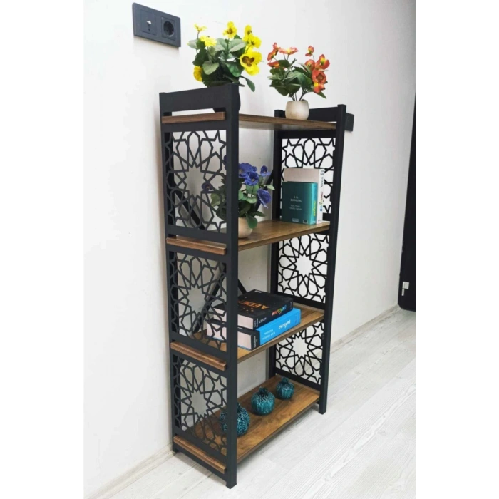 Desenli Lazer Kesim Metal Raf,kitaplık,çiçeklik,ofis Dolabı,banyo Düzenleyici,mutfak Rafı