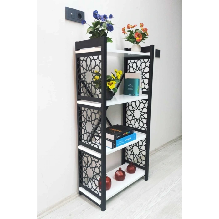 Desenli Lazer Kesim Metal Raf,çiçeklik,kitaplık,mutfak Rafı,ofis Dolabı,banyo Düzenleyici