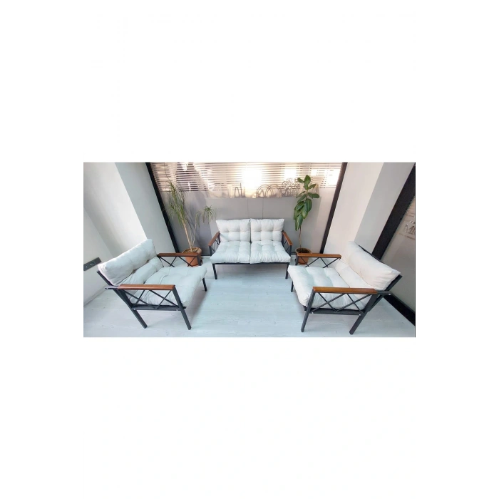 Balkon-bahçe-kafe Çay Seti Koltuk Oturma Takımı-oturma Grubu Miami