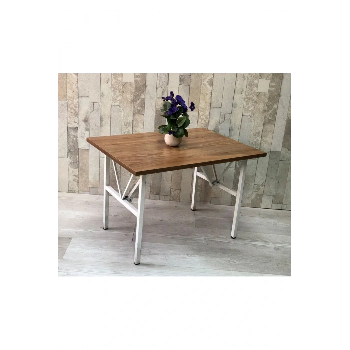 Beyaz Orta Sehpa 70x50 Cm, Oturma Grubu,koltuk Takımı, Çayseti, Bahçe, Balkon,ofis