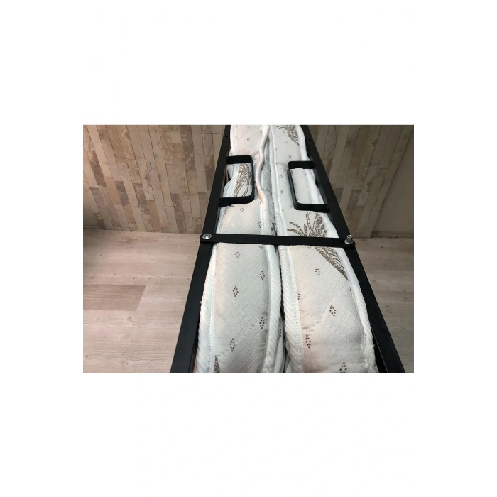 Katlanır Yatak, Karyola 90x190 Cm Katlanabilir Somya Tek Kişilik Katlanır Yatak(YATAK DAHİL)