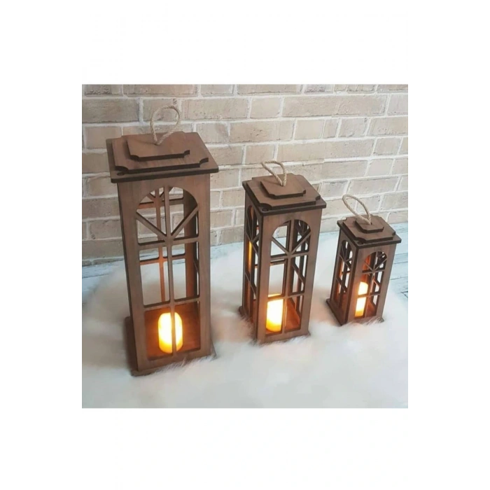 Dekoratif 3lü Fener