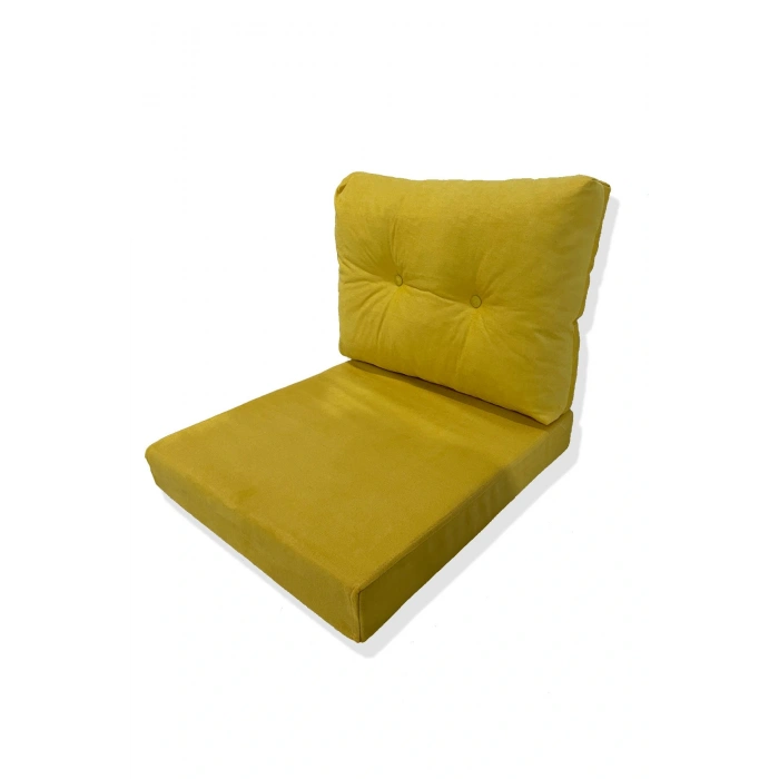 Bahçe Balkon Mobilyası Minderi (1 ADET MİNDER, 1 ADET KIRLENT)